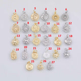Gold PVD Ion Plated Charm Mix for Charm Bar Bracelets Necklaces Charms Gold Filled Charms Minimalist CZ Pave