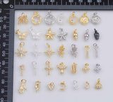 Gold PVD Charm Selection Mix Tarnish Resistant