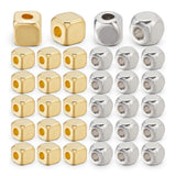 50pcs Cube Beads 2mm 2.5mm 3mm Gold PVD Plated or Silver Spacers 100pcs Cube Spacer Beads Tarnish Resistant Made in USA