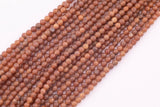 6mm 8mm Dark Champagne Tan Druzy Agate Beads Smooth Round Loose Beads 15.5" Strands