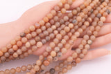 8mm 10mm Champagne Tan Druzy Agate Beads Smooth Round Loose Beads 15.5" Strands