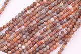 8mm Fire Agate Druzy Beads Carnelian Color Druzy Agate Beads Smooth Round Loose Beads 15.5" Strands