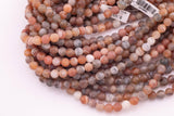 8mm Fire Agate Druzy Beads Carnelian Color Druzy Agate Beads Smooth Round Loose Beads 15.5" Strands