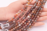 8mm Fire Agate Druzy Beads Carnelian Color Druzy Agate Beads Smooth Round Loose Beads 15.5" Strands