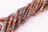 8mm Fire Agate Druzy Beads Carnelian Color Druzy Agate Beads Smooth Round Loose Beads 15.5" Strands