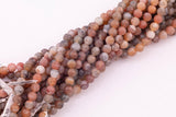 8mm Fire Agate Druzy Beads Carnelian Color Druzy Agate Beads Smooth Round Loose Beads 15.5" Strands
