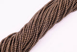 3mm 4mm 6mm 8mm 10mm Chocolate Bronze Hematite Beads Brown Hematite Loose Beads 15.5" Strands