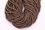 3mm 4mm 6mm 8mm 10mm Chocolate Bronze Hematite Beads Brown Hematite Loose Beads 15.5" Strands