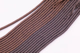 4mm Brown Chocolate Hematite Beads Square Faceted Spacer Beads Brown Hematite Loose Beads 15.5" Strands