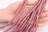 6mm Natural Pink Rhodonite Beads Roundel Smooth Loose Beads 15.5" Strands