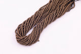 3mm Cube Bronze Hematite Spacer Beads Brown Hematite Loose Beads 15.5" Strands