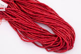Red Bamboo Coral Beads 3x7mm Stick Shape Loose Beads 15.5" Strands