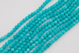 8mm 10mm Teal Jade Beads Smooth Round Loose Beads 15.5" Strands