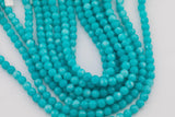 8mm 10mm Teal Jade Beads Smooth Round Loose Beads 15.5" Strands
