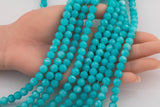 8mm 10mm Teal Jade Beads Smooth Round Loose Beads 15.5" Strands