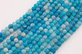 10mm Blue Fire Agate Beads Webbed Matrix Smooth Round Loose Beads 15.5" Strands