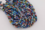 4mm Evil Eye Beads Glass Beads Smooth Round Loose Beads 15.5" Strands