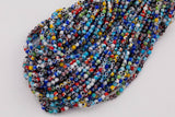 4mm Evil Eye Beads Glass Beads Smooth Round Loose Beads 15.5" Strands