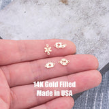 First Responders Nurse Medical Ambulance Fire Department Firefighter EMS Police 14K Gold Filled or Sterling Connectors for Permanent Jewelry