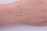 3mm Gold Filled Chain 14/20 or Sterling Silver Chain Add-On Birthstone Made in USA Real 14k Gold