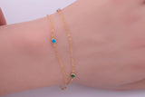 3mm Gold Filled Chain 14/20 or Sterling Silver Chain Add-On Birthstone Made in USA Real 14k Gold