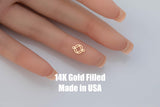 Narcotics Anonymous connector for Permanent Jewelry 14K Gold Filled sterling silver connector pendant