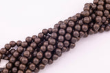 3mm 4mm 6mm 8mm 10mm Chocolate Bronze Hematite Beads Brown Hematite Loose Beads 15.5" Strands