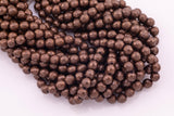 8mm 10mm Chocolate Hematite Beads Faceted Brown Hematite Loose Beads 15.5" Strands