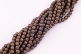 3mm 4mm 6mm 8mm 10mm Chocolate Bronze Hematite Beads Brown Hematite Loose Beads 15.5" Strands
