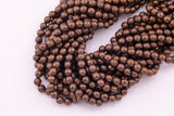 8mm 10mm Chocolate Hematite Beads Faceted Brown Hematite Loose Beads 15.5" Strands