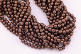 8mm 10mm Chocolate Hematite Beads Faceted Brown Hematite Loose Beads 15.5" Strands