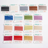 Bellavera Natural Silk Cord 2 Packets (4.5 yards) Beading String Beading Wire with needles attached. Silk Thread Silk String All Color Sizes