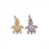 Sea Turtle charm 18K Gold pvd Plated Silver Tarnish Resistant