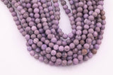 8mm Purple Jasper Beads Semi-matte Smooth Round Loose Beads 15.5" Strands