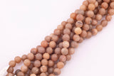 8mm 10mm Champagne Tan Druzy Agate Beads Smooth Round Loose Beads 15.5" Strands