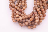 8mm 10mm Champagne Tan Druzy Agate Beads Smooth Round Loose Beads 15.5" Strands