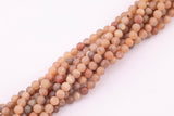 8mm 10mm Champagne Tan Druzy Agate Beads Smooth Round Loose Beads 15.5" Strands