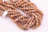 8mm 10mm Champagne Tan Druzy Agate Beads Smooth Round Loose Beads 15.5" Strands