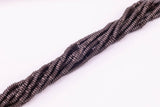 4mm Brown Chocolate Hematite Beads Square Faceted Spacer Beads Brown Hematite Loose Beads 15.5" Strands