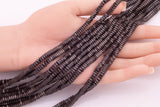 4mm Brown Chocolate Hematite Beads Square Faceted Spacer Beads Brown Hematite Loose Beads 15.5" Strands