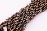 10mm Dark Bronze Hematite Beads Faceted Roundel Spacer Beads Hematite Loose Beads 15.5" Strands
