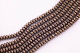 10mm Dark Bronze Hematite Beads Faceted Roundel Spacer Beads Hematite Loose Beads 15.5" Strands