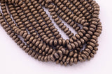 10mm Dark Bronze Hematite Beads Faceted Roundel Spacer Beads Hematite Loose Beads 15.5" Strands