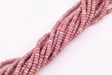 6mm Natural Pink Rhodonite Beads Roundel Smooth Loose Beads 15.5" Strands