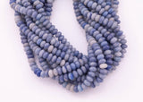 6mm Light Royal Blue Aventurine Beads Roundel Semi-Matte Loose Beads 15.5" Strands