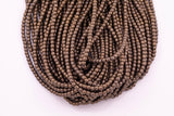 3mm Dark Bronze Hematite Beads Faceted Roundel Spacer Beads Hematite Loose Beads 15.5" Strands
