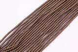 3mm Dark Bronze Hematite Beads Faceted Roundel Spacer Beads Hematite Loose Beads 15.5" Strands
