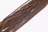 3mm 4mm 6mm 8mm 10mm Chocolate Bronze Hematite Beads Brown Hematite Loose Beads 15.5" Strands