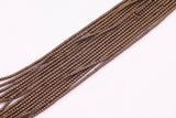 3mm Cube Bronze Hematite Spacer Beads Brown Hematite Loose Beads 15.5" Strands