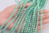 6mm Green Jade Beads Smooth Round Loose Beads 15.5" Strands